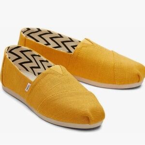 Toms Womens Alpargata Golden Yellow Heritage Canvas
